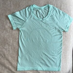 Light Aquamarine Lululemon Short sleeve swiftly tech shirt